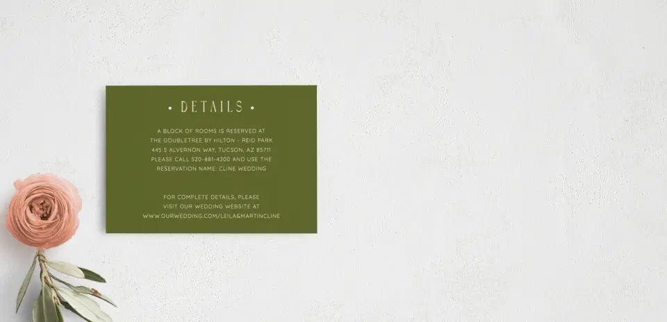 Guest Information Card