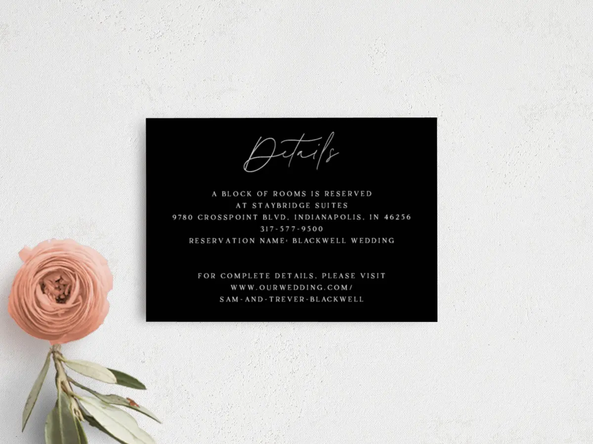 Guest Information Card