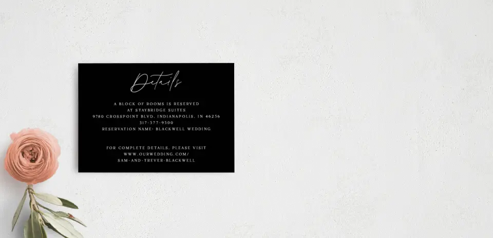 Guest Information Card