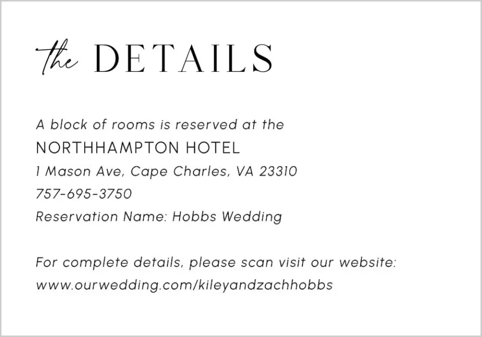 This is a 5" x 3½" Wedding Invitation Enclosure Card called Picturesque printed in full color on Premium Smooth paper