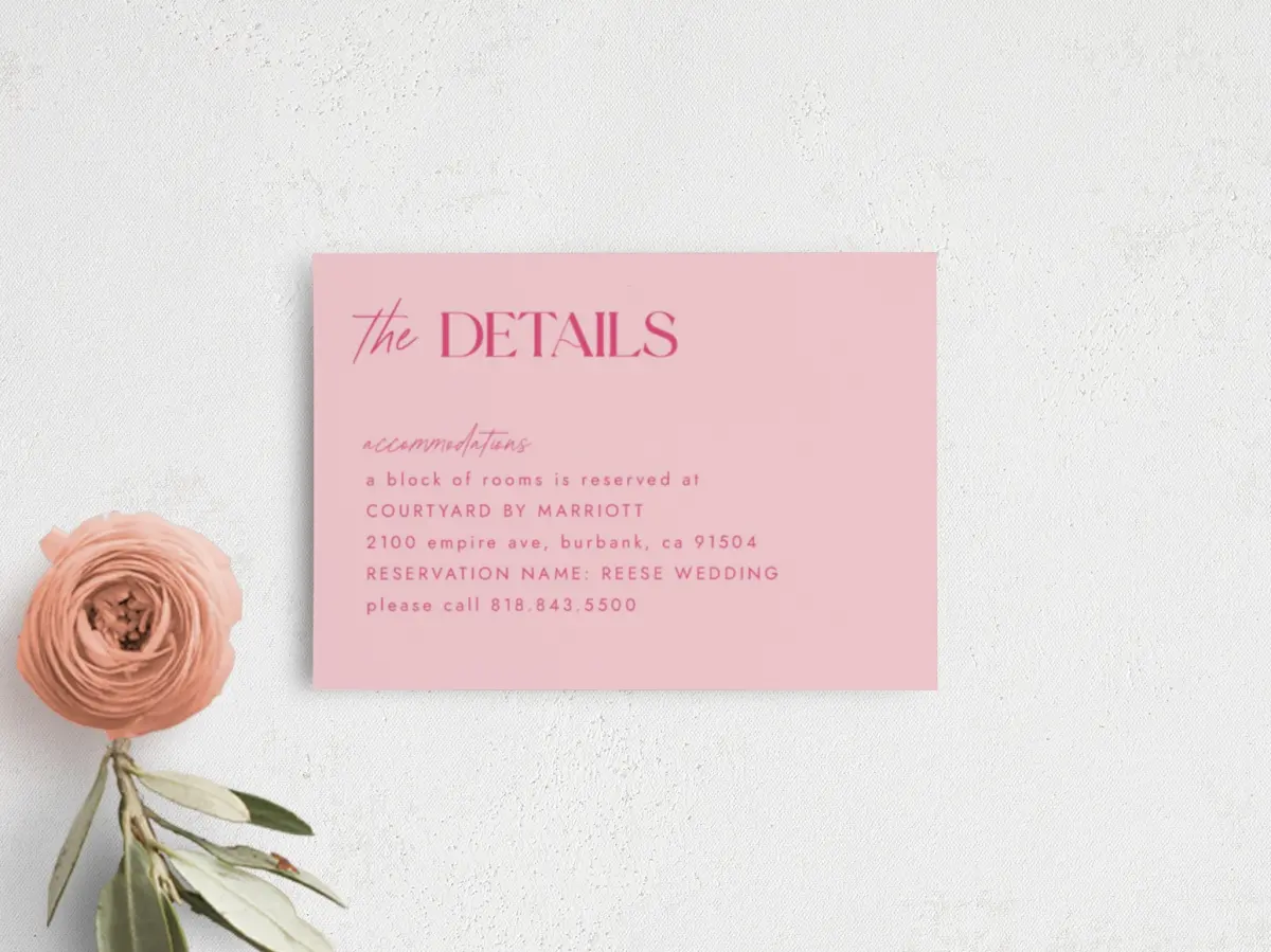 Guest Information Card