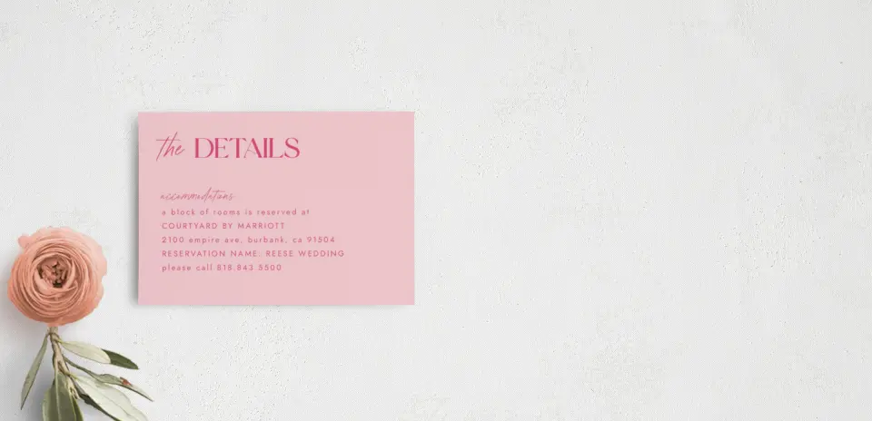 Guest Information Card