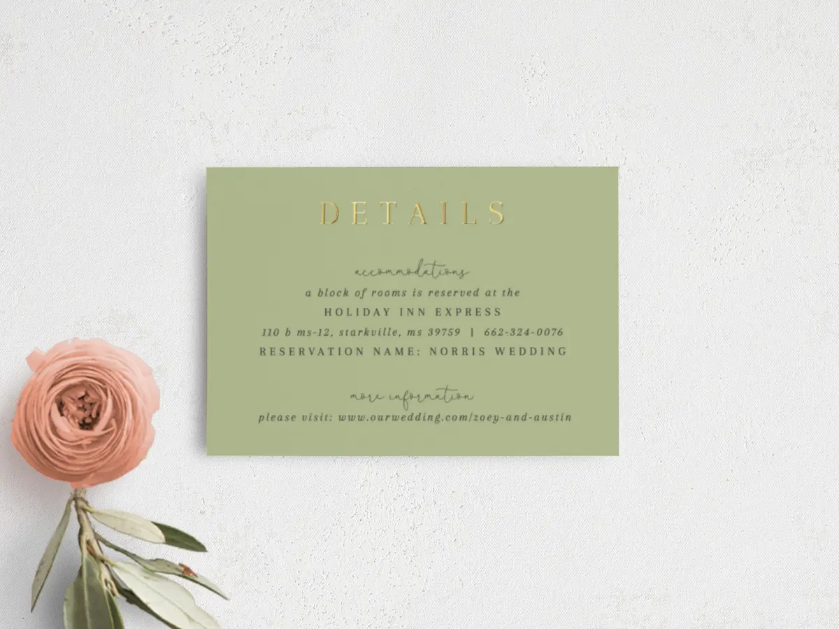Guest Information Card