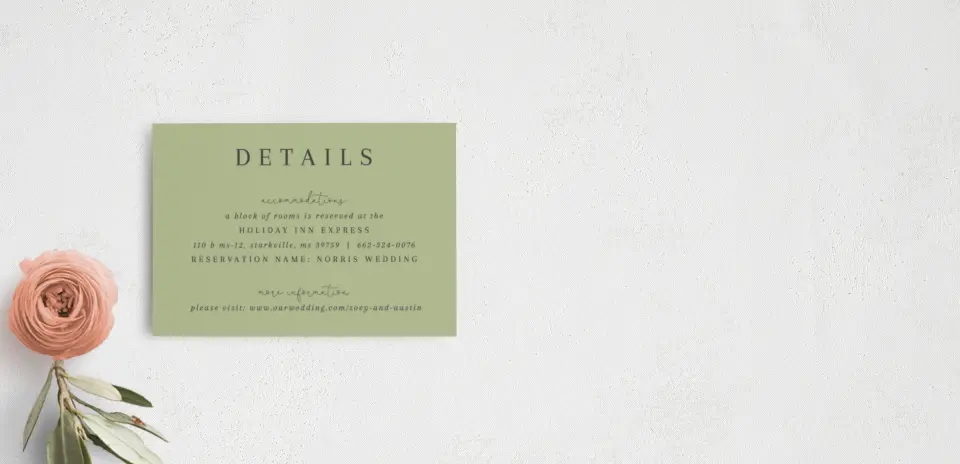 Guest Information Card