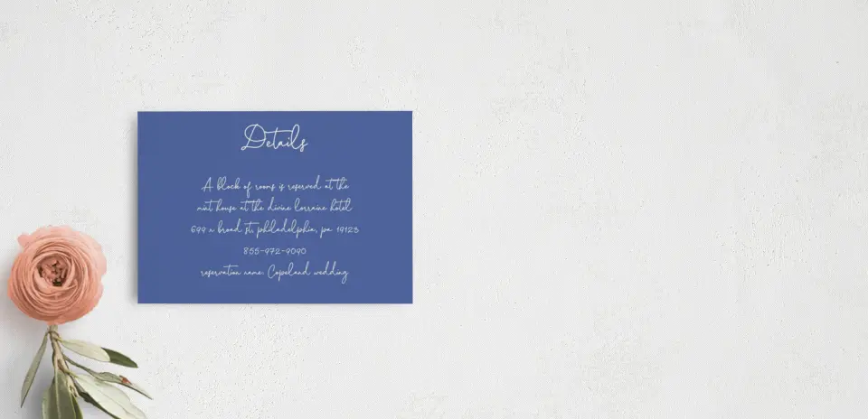 Guest Information Card