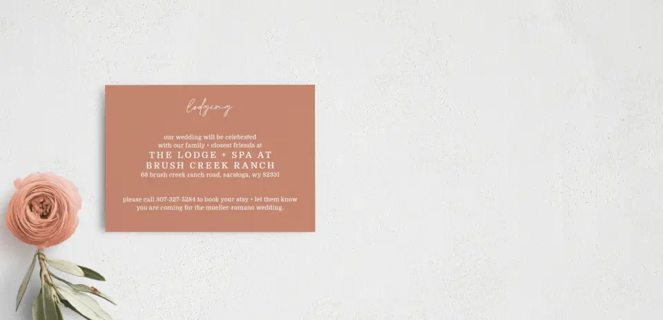 Guest Information Card