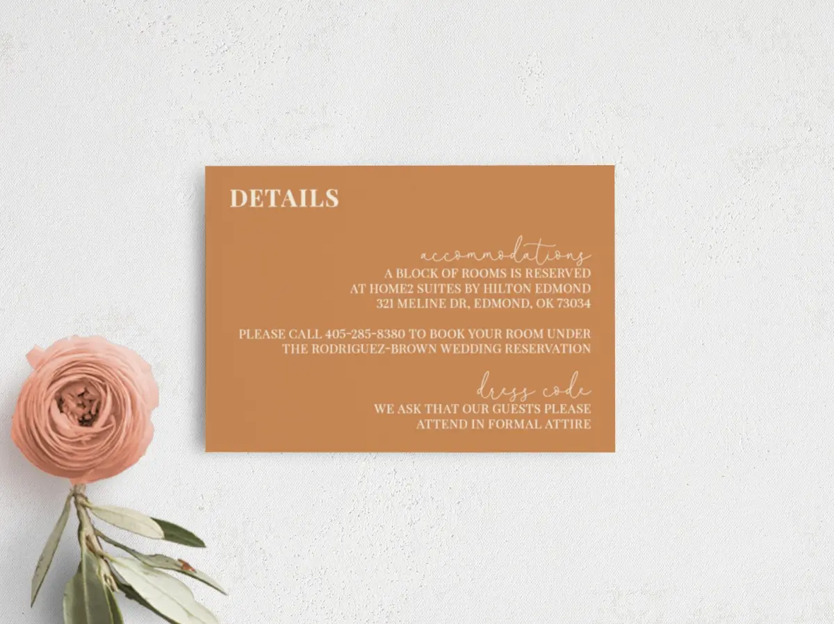 Guest Information Card
