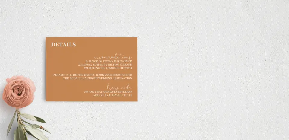 Guest Information Card