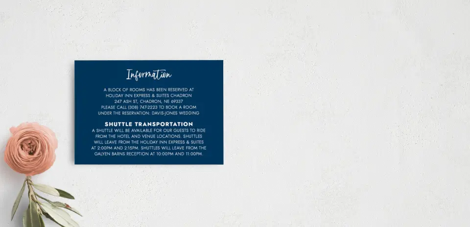 Guest Information Card