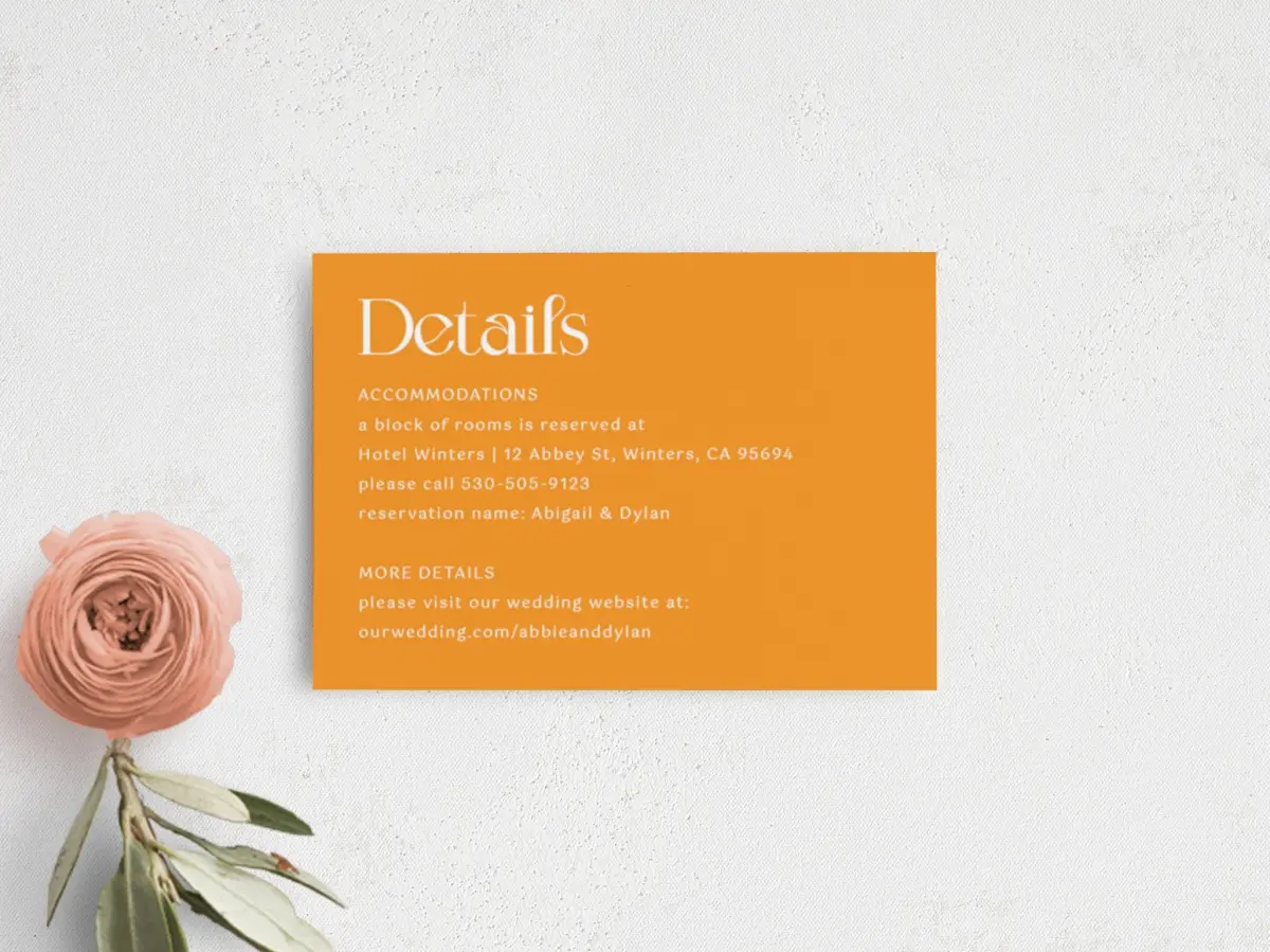 Guest Information Card