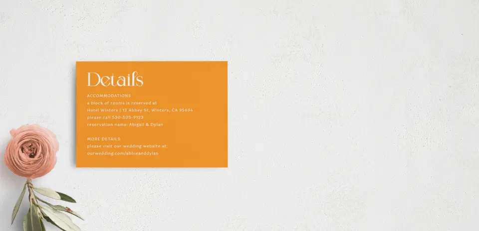 Guest Information Card
