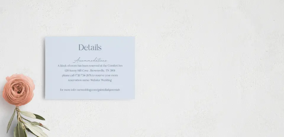 Guest Information Card