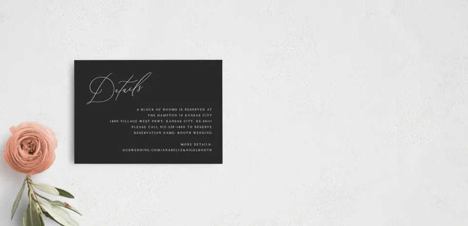 Guest Information Card