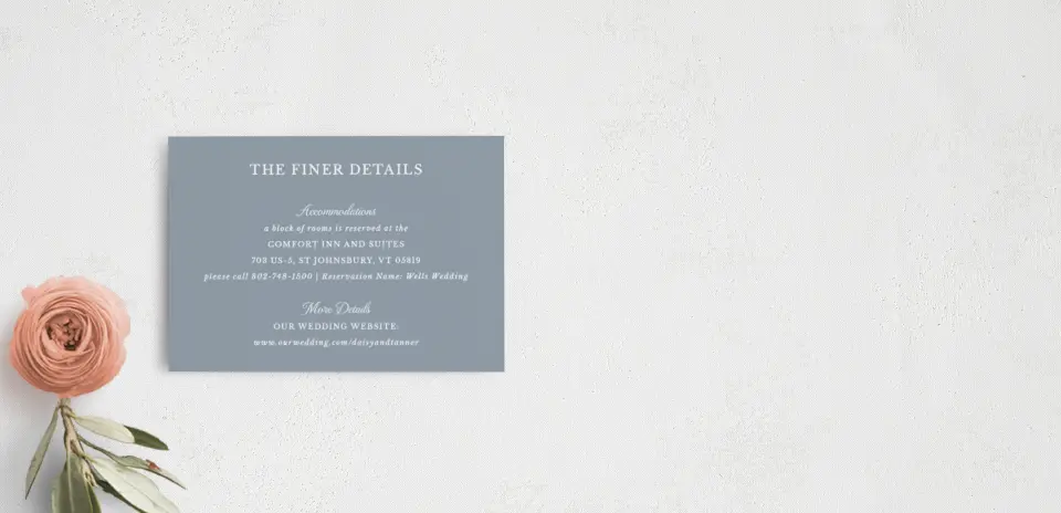 Guest Information Card