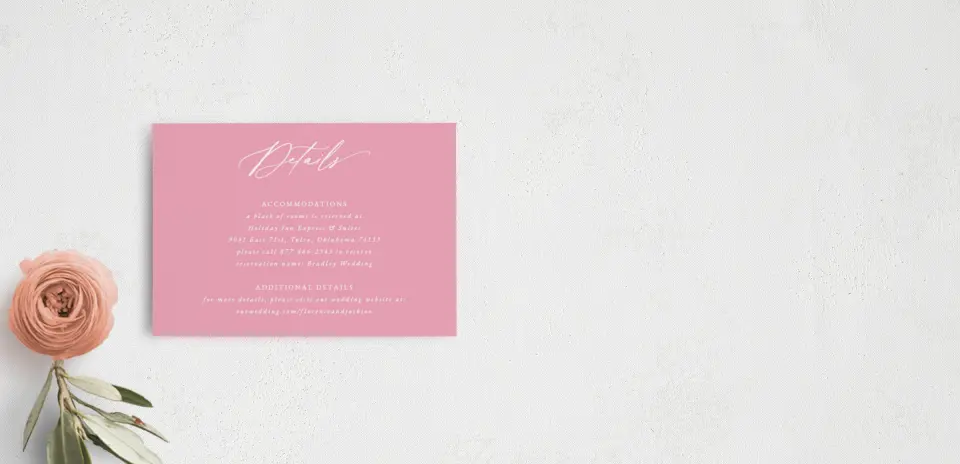 Guest Information Card