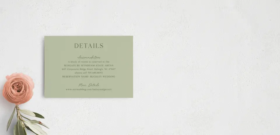 Guest Information Card