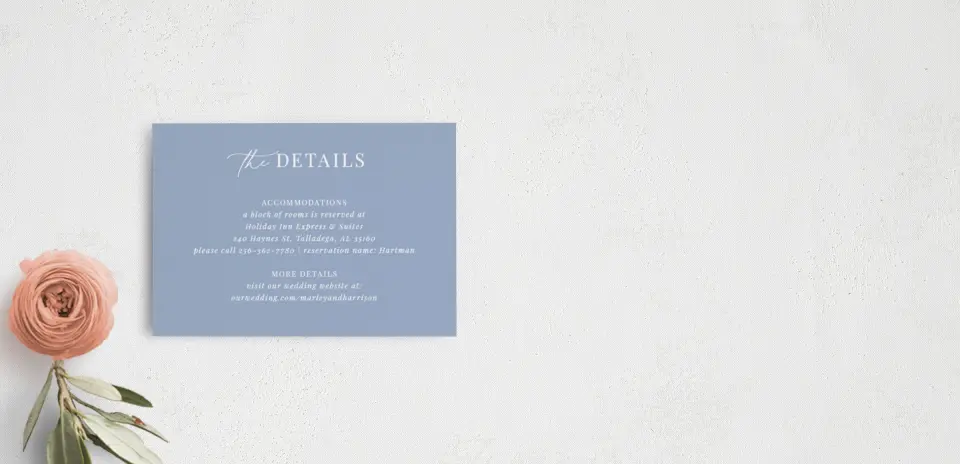 Guest Information Card