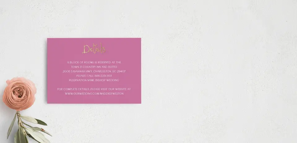 Guest Information Card