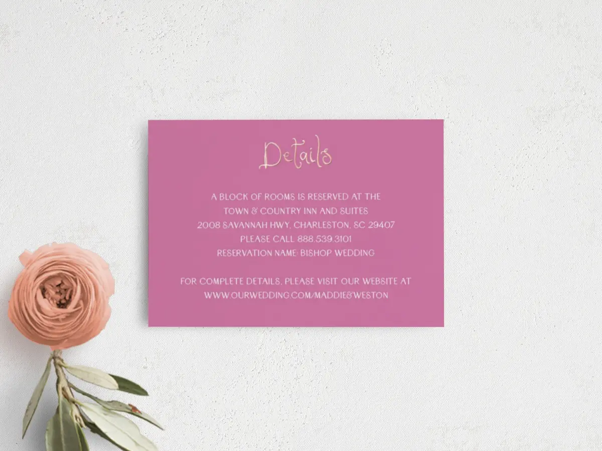 Guest Information Card