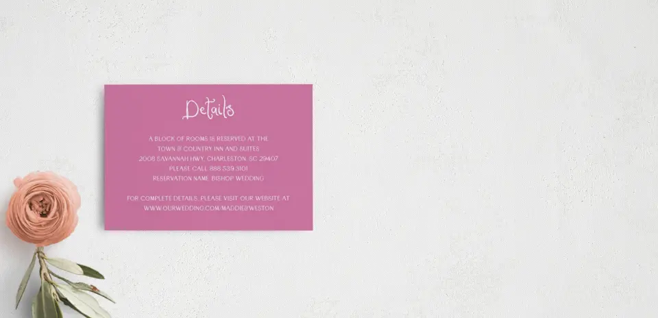 Guest Information Card