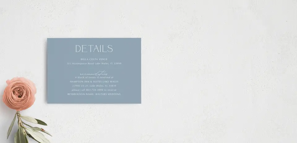 Guest Information Card