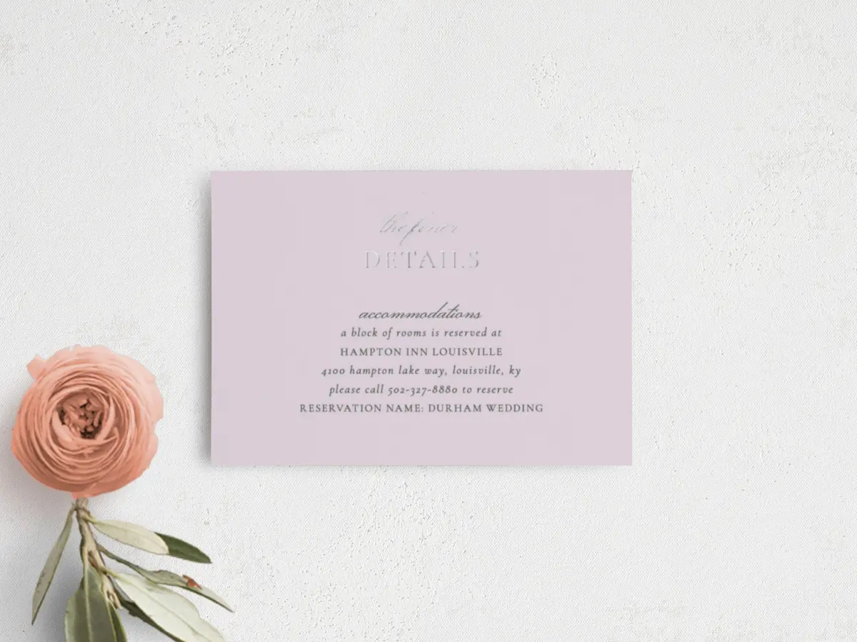 Guest Information Card