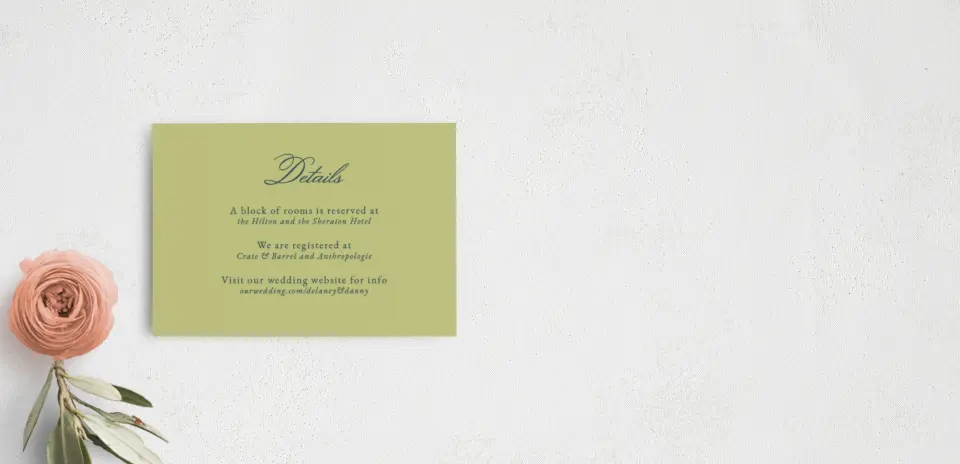Guest Information Card