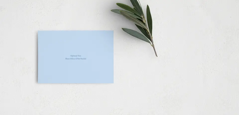 Guest Information Card Back View