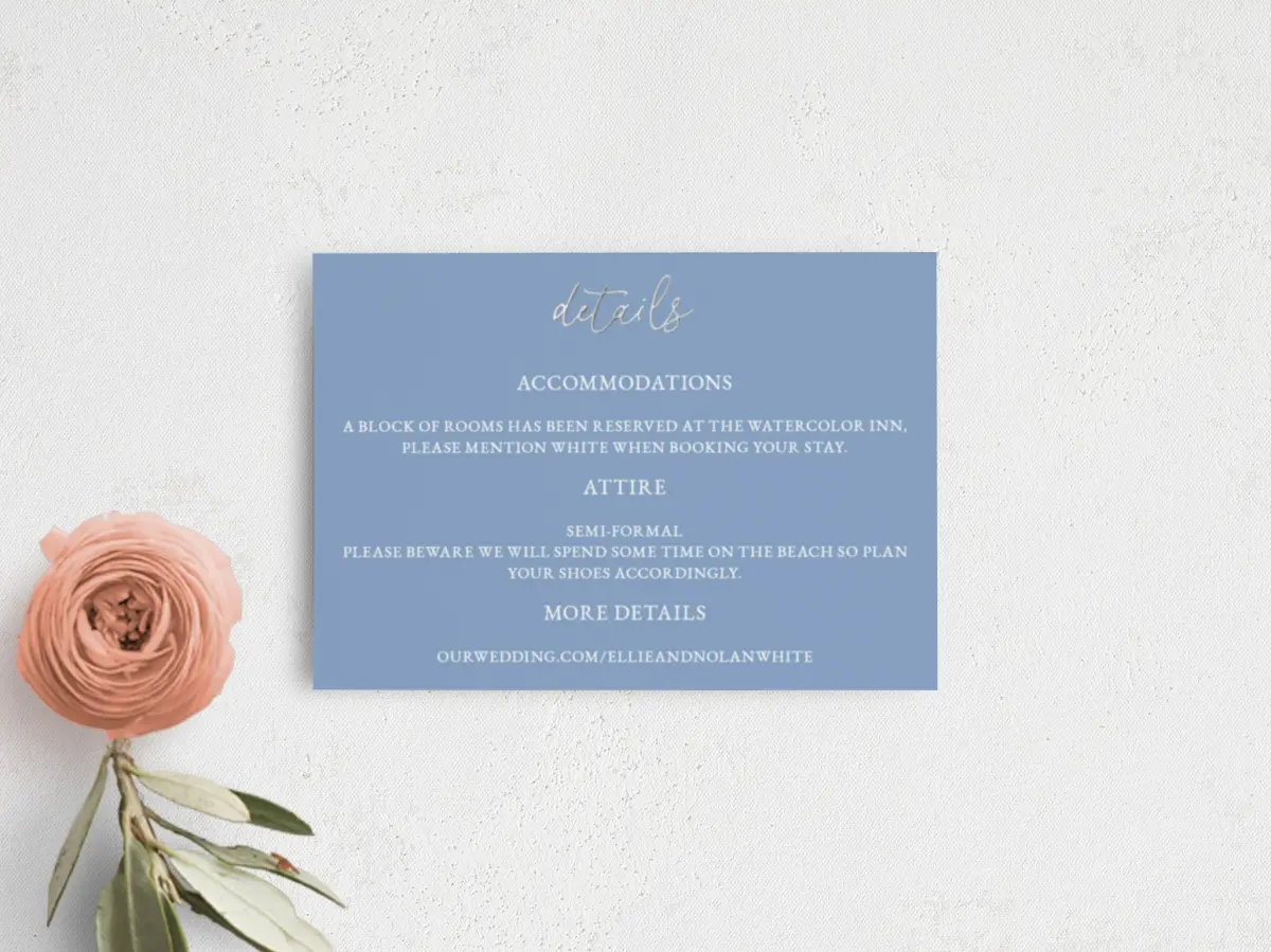 Guest Information Card