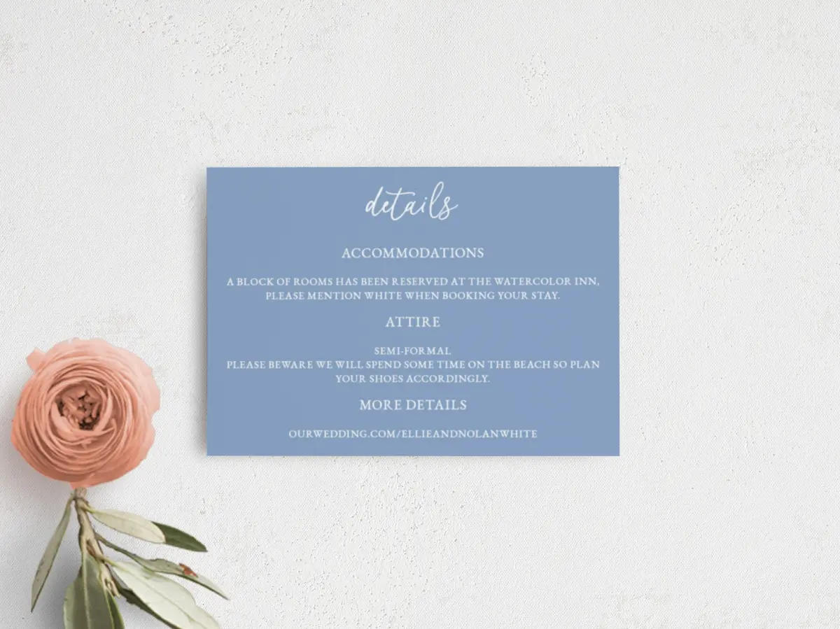 Guest Information Card