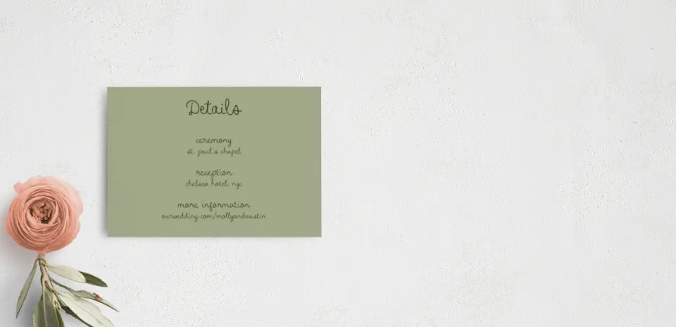 Guest Information Card