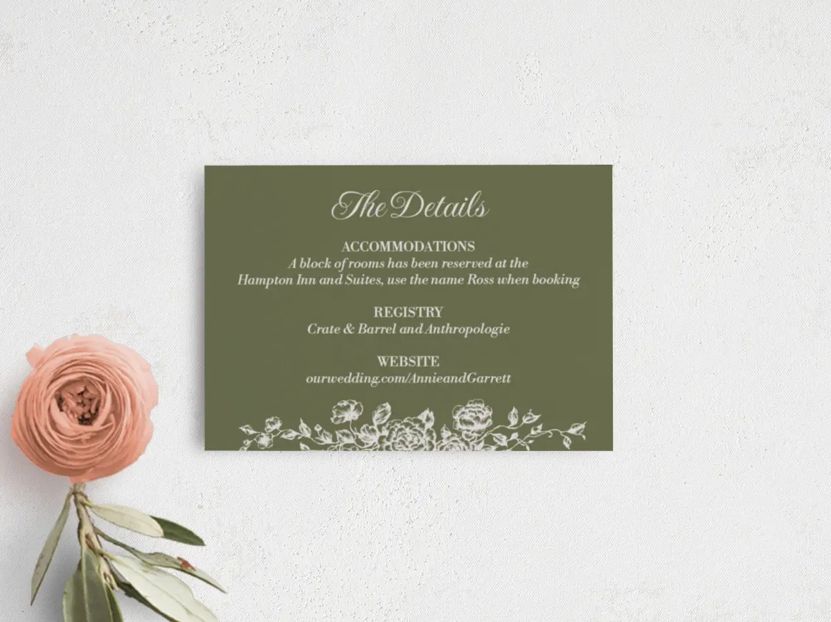 Guest Information Card