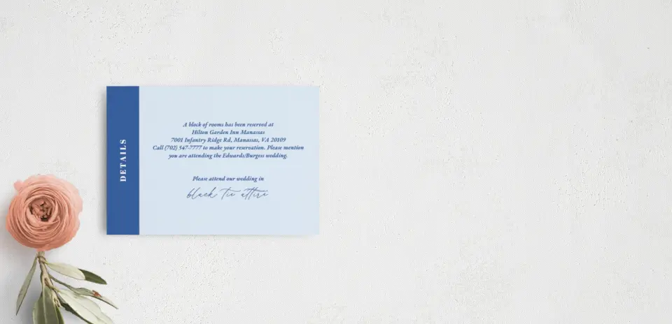 Guest Information Card