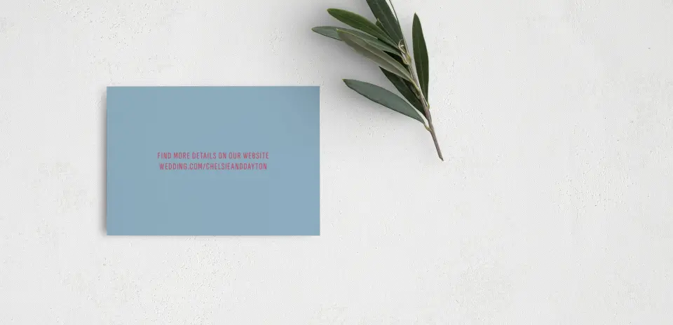 Guest Information Card Back View