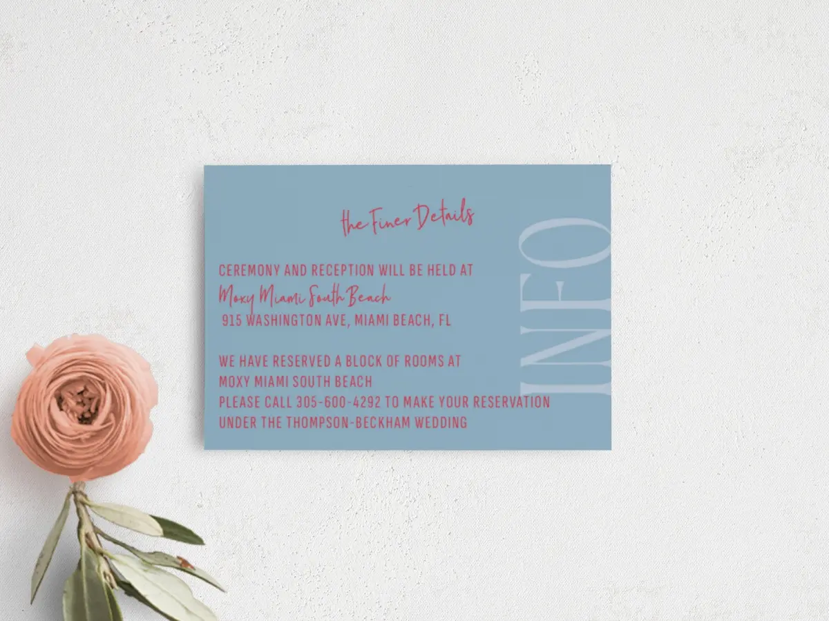 Guest Information Card