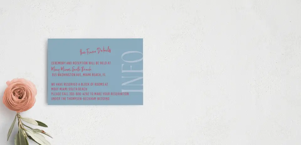Guest Information Card