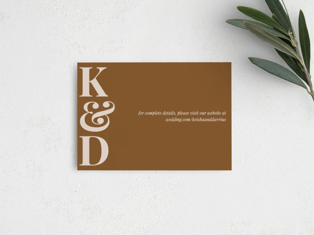 Guest Information Card Back View