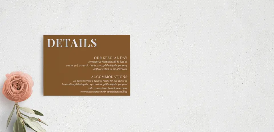 Guest Information Card