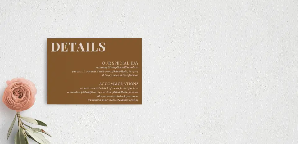 Guest Information Card