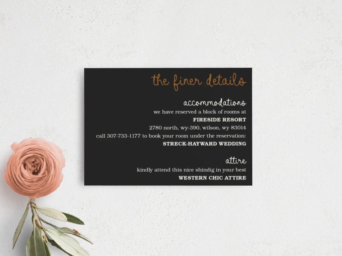 Guest Information Card