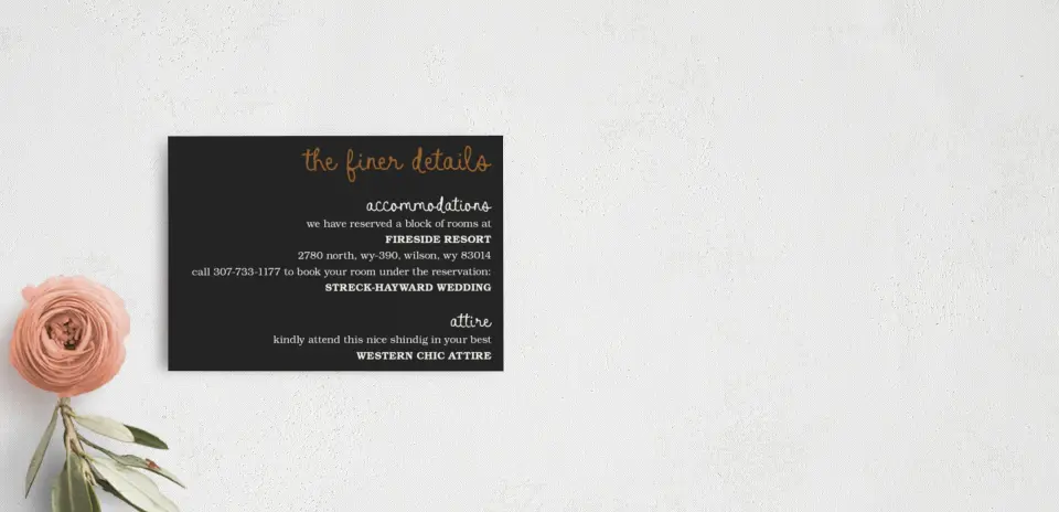 Guest Information Card