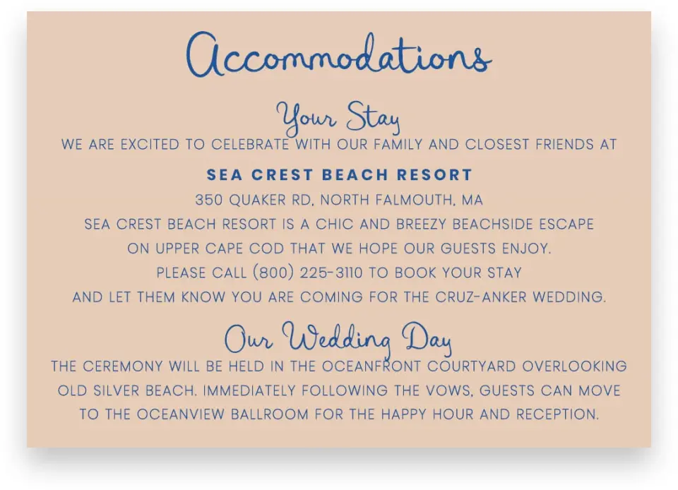 This is a 5" x 3½" Wedding Invitation Enclosure Card called Abyssal Love printed in full color on Premium Smooth paper