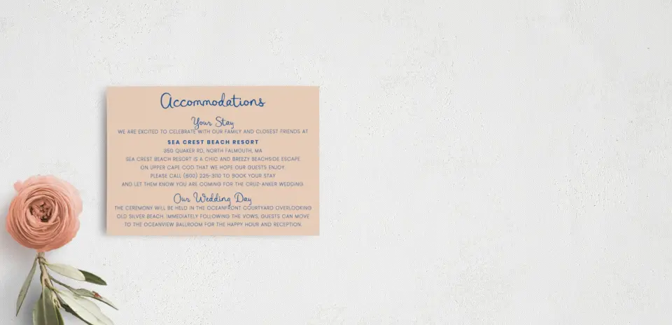 Guest Information Card
