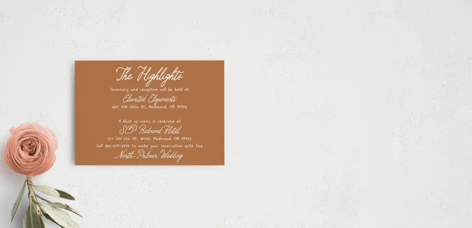 Guest Information Card