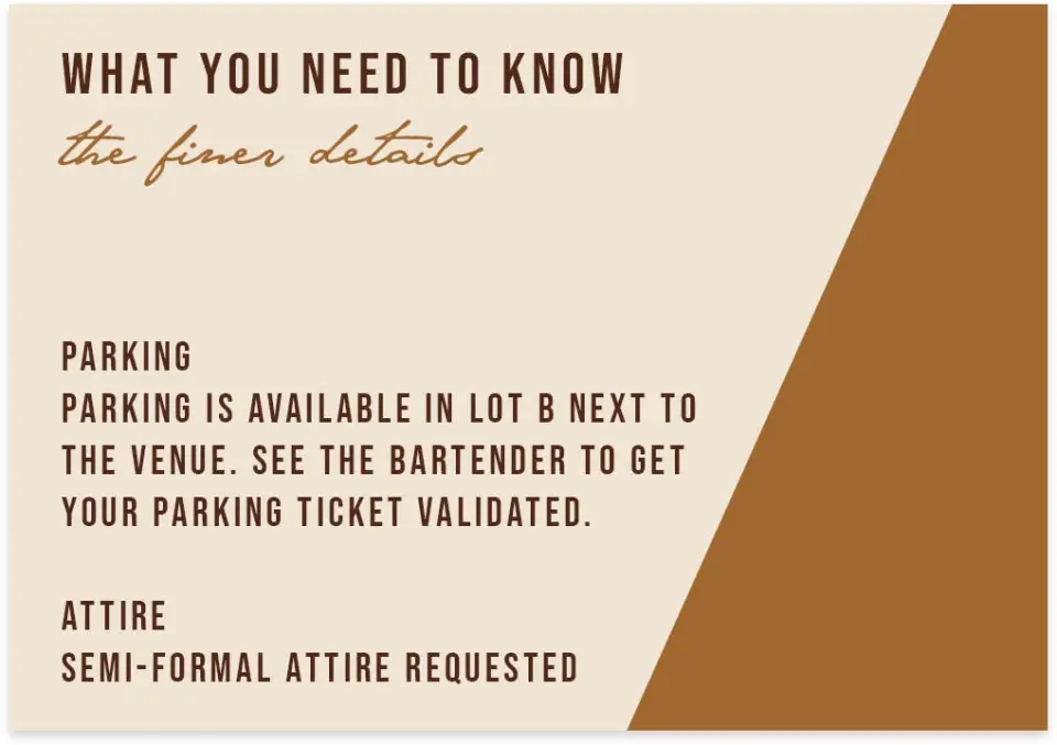 This is a 5" x 3½" Gala Invitation Enclosure Card called Urban Essence printed in full color on Premium Smooth paper