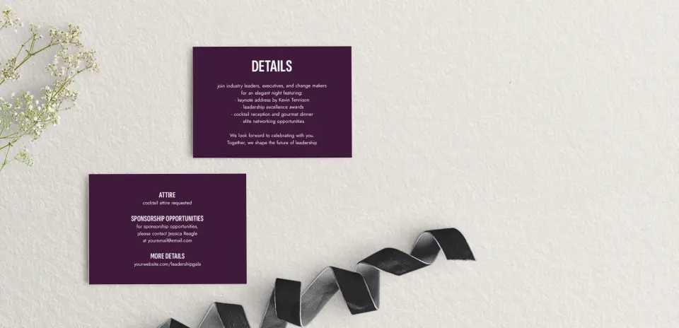 RSVP Postcard Mailing Side