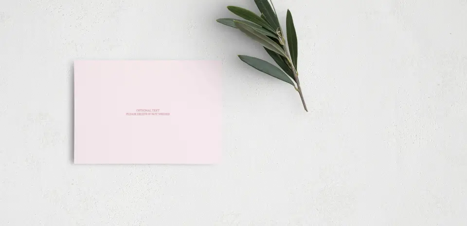 Guest Information Card Back View