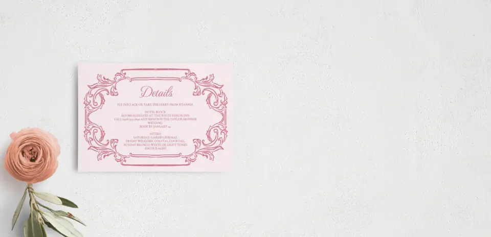 Guest Information Card