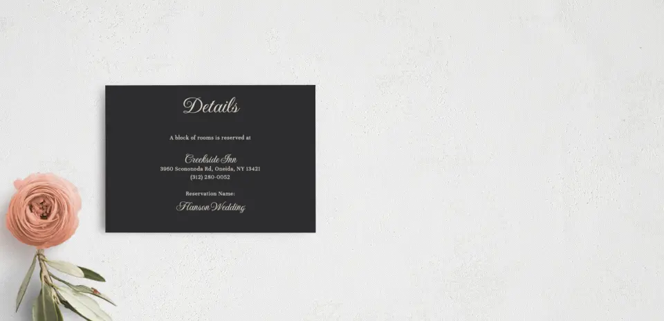 Guest Information Card