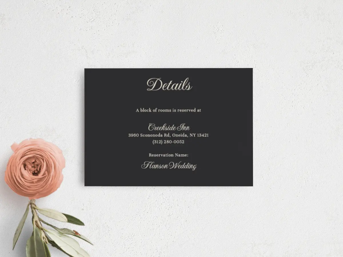 Guest Information Card